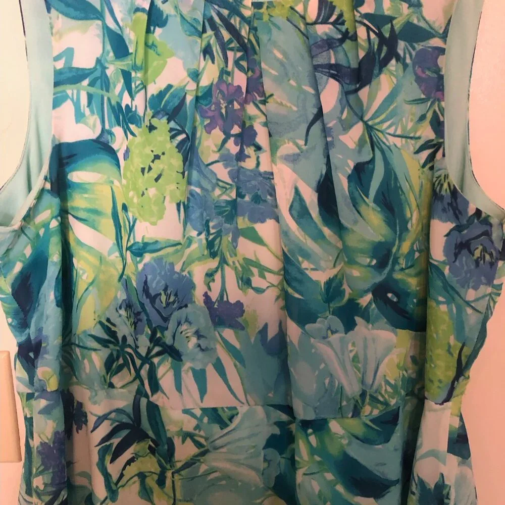 Floral R & K size 14w Dress - Picture 2 of 6
